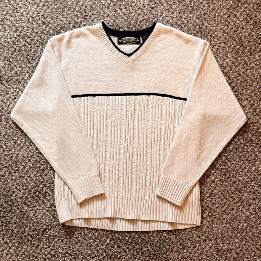 Vintage 90's Acrylic V-Neck Sweater Size Large
